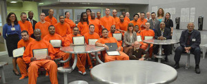 Gus Newport, far right at the 2014 Peace from Within Graduation inside San Bruno Jail